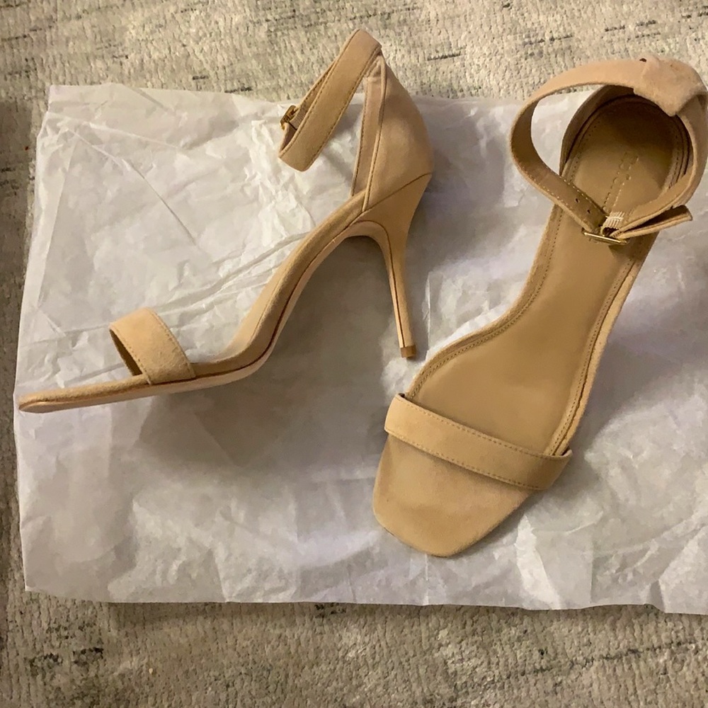 Reformation Kelly Sandal, ankle strap nude pump